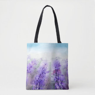 Tote Bag Beau champ de lavande