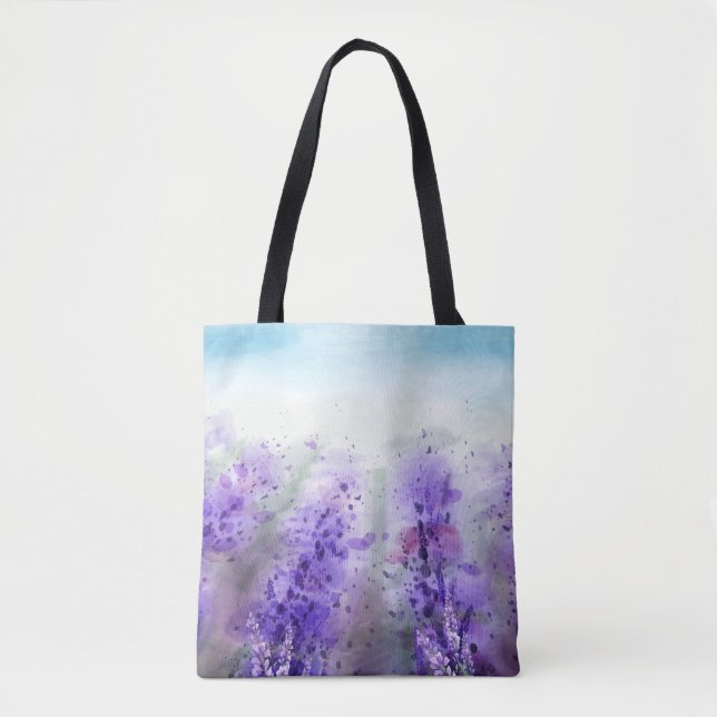 Tote Bag Beau champ de lavande (Devant)