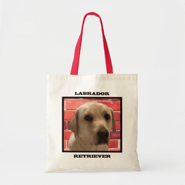Tote Bag Beau chien de repérage du Labrador jaune (Devant)