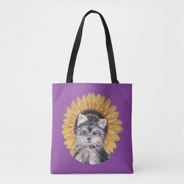 Tote Bag Beau chien Yorkie (Devant)