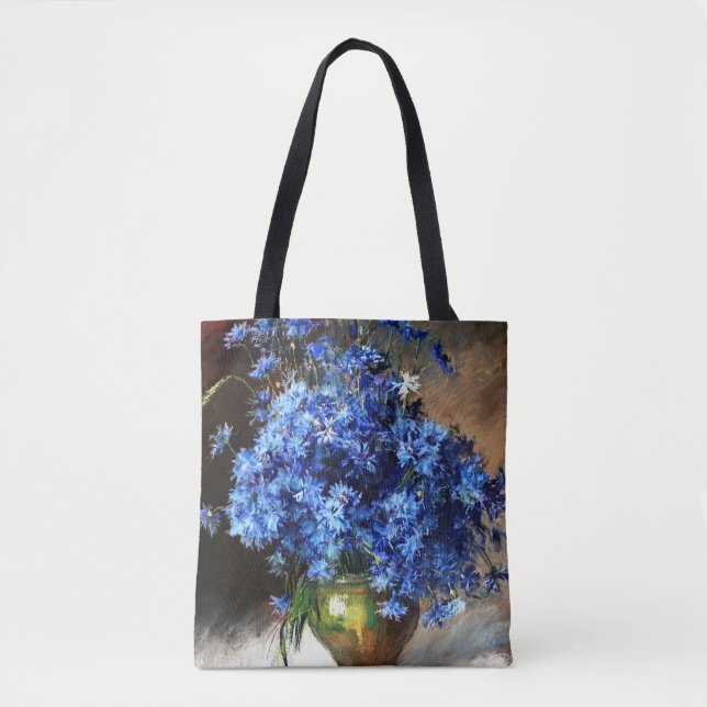 Tote Bag Beau Cornoufleurs Bleues (Devant)