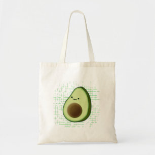 Tote Bag Beau Dessin Avocado Sur Un Arrière - plan Distress