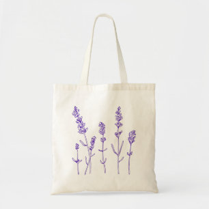Tote Bag Beau Dessin botanique Fleur de Lavande