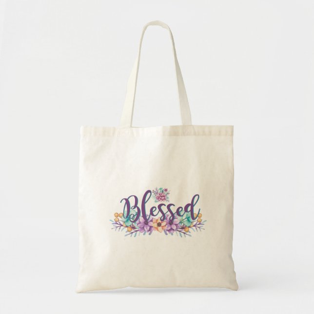 Tote Bag Beau Floral Bénéficié (Devant)