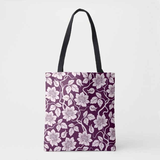 Tote Bag Beau motif floral (Devant)