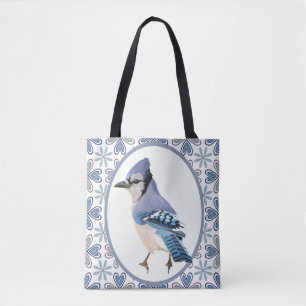Tote Bag Beau oiseau bleu Jay