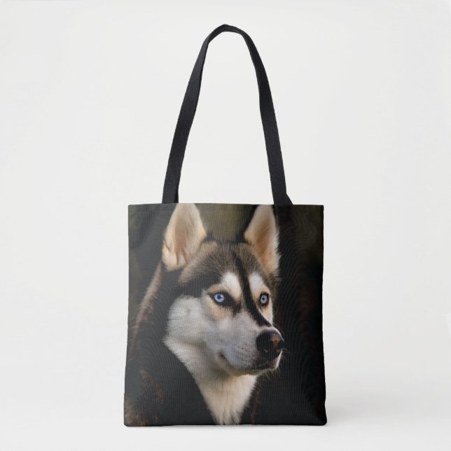 Tote Bag Beau Oreiller Husky Lrow (Devant)