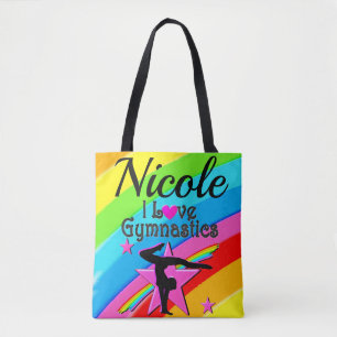 TOTE BAG BEAU PERSONNALISÉ J'AIME GYMNASTICS DESIGN