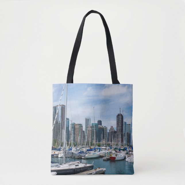 Tote Bag Beau port de Chicago (Devant)