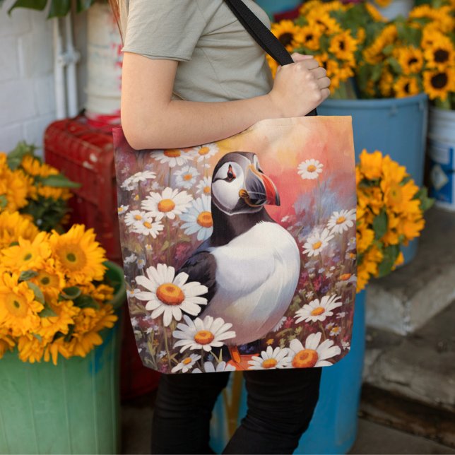 Tote Bag Beau Puffin Dans Le Champ Maisy (Créateur téléchargé)