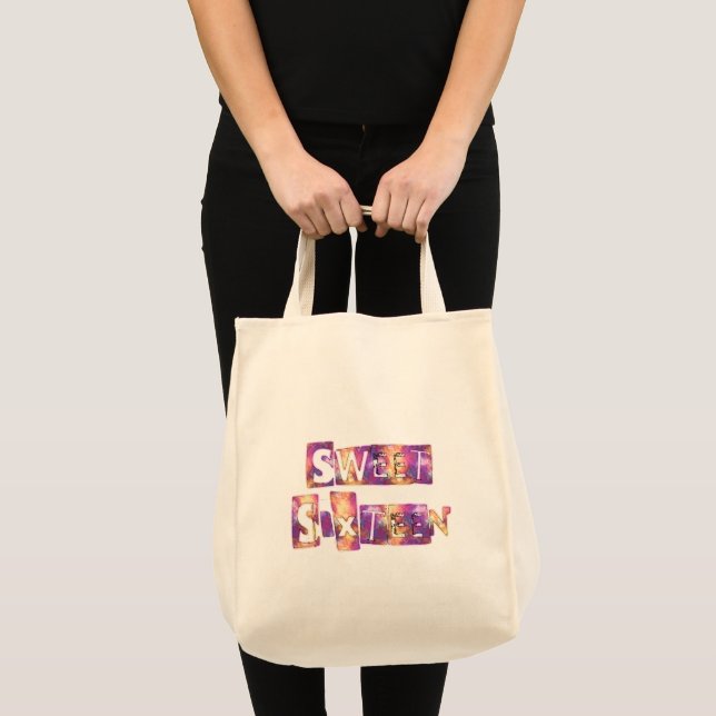 Tote Bag Beau Sweet sixteen (Devant (produit))
