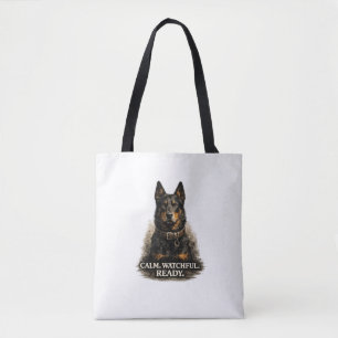Tote Bag Beauceron – Calme Vigilant Prêt