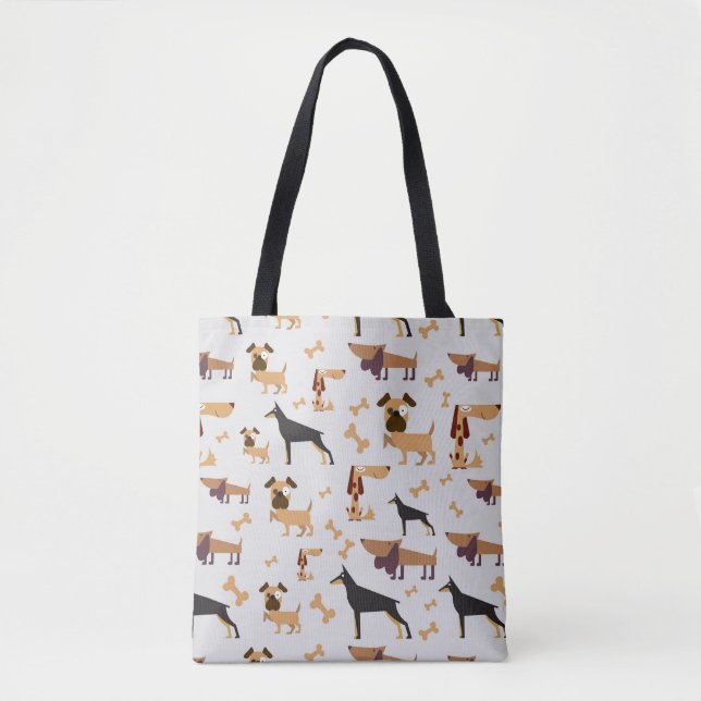 Tote Bag Beaucoup de chiens transportent (Devant)