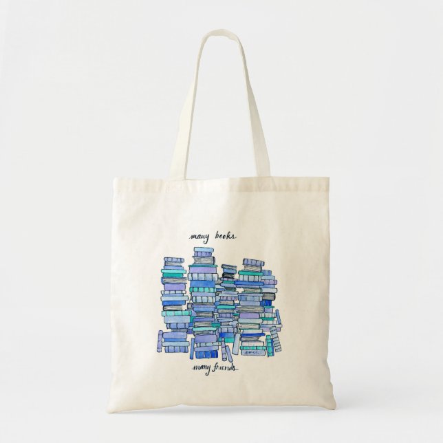 Tote Bag Beaucoup de livres, beaucoup d'amis Fourre-tout (Devant)
