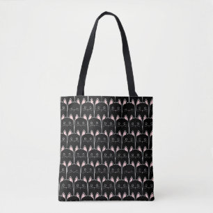 Tote Bag Beaucoup de Motif de chats noirs