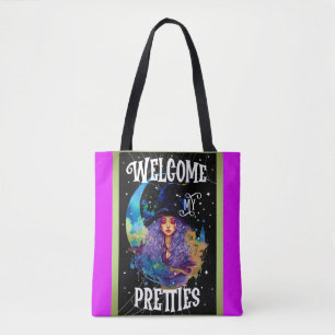 Tote Bag Beauté de sorcière rétro Halloween