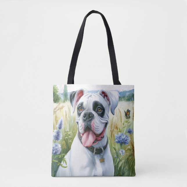 Tote Bag Beauté du chien Boxer (Devant)