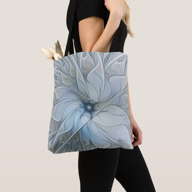 Tote Bag Beauté Élégante Fleur d'Art Abstrait Moderne Fract (De près)