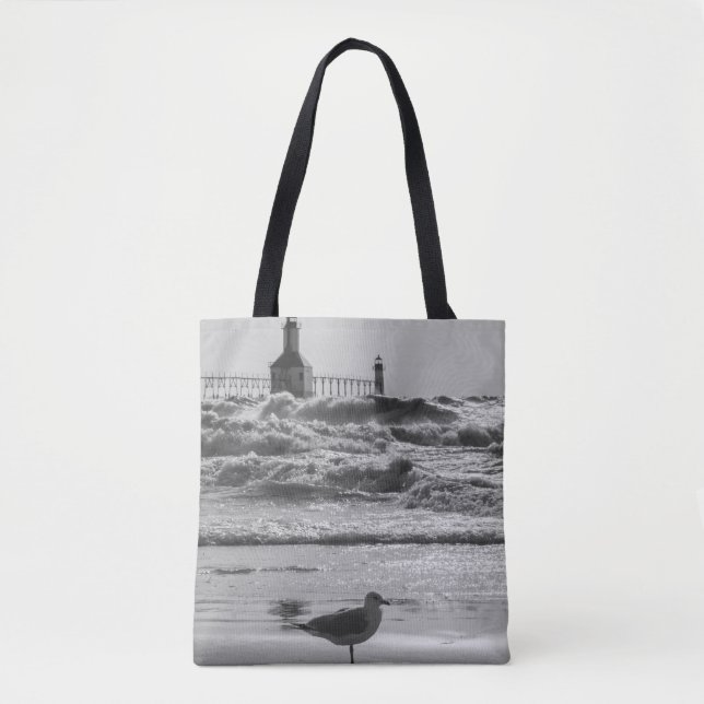 Tote Bag Beauté Et Niveaux De Gris Force (Devant)