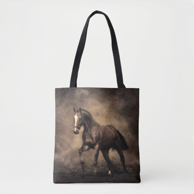 Tote Bag Beautiful horse throw pillow (Devant)