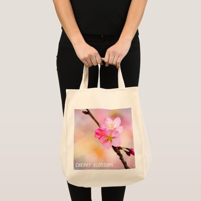 Tote Bag Beautiful Sakura Cherry (Devant (produit))