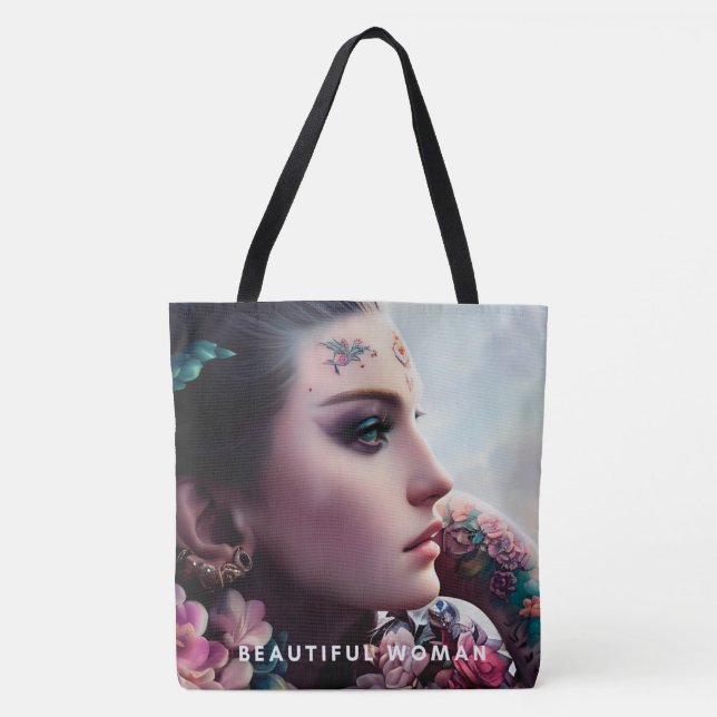 Tote Bag beautiful woman (Devant)