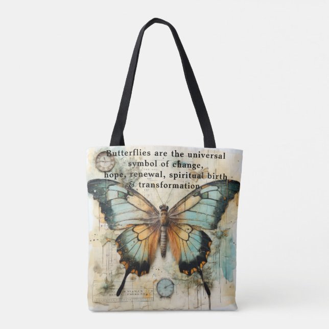 Tote Bag Beautiful Words about Butterflies (Dos)