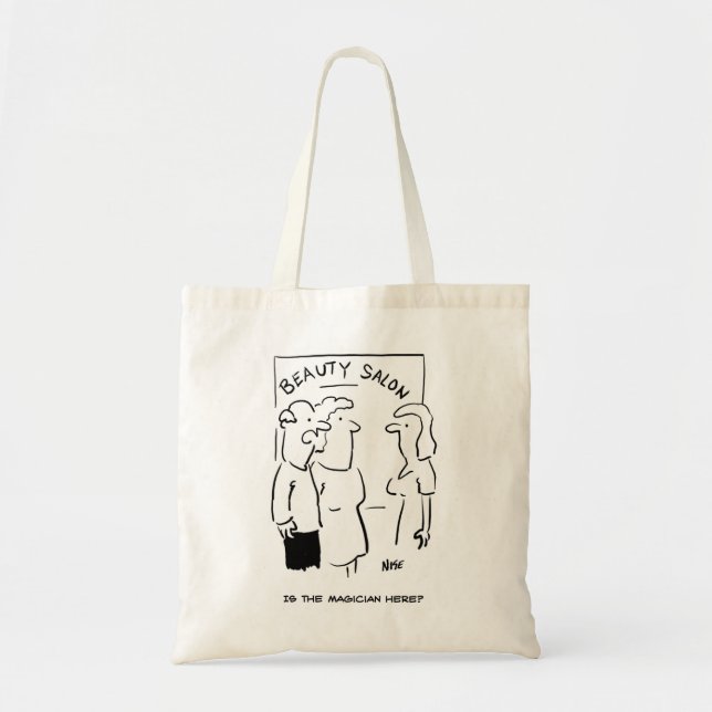 Tote Bag Beauty Salon - le magicien est là ? (Devant)