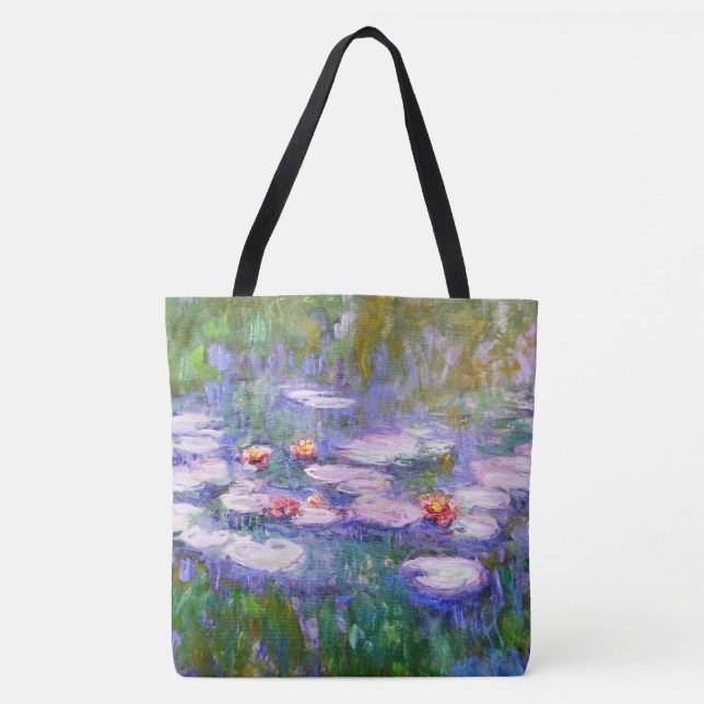 Tote Bag Beaux-arts 1919 de Claude Monet de nénuphars (Devant)