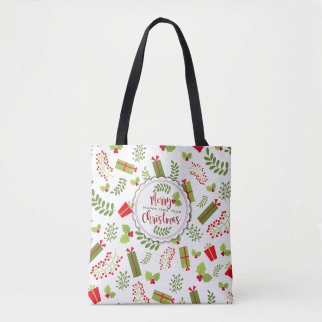 Tote Bag Beaux cadeaux de Noël Script (Devant)
