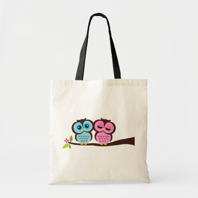 Tote Bag Beaux hiboux (Devant)