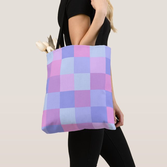 Tote Bag Beaux Jeux De Couleurs Pastel (De près)