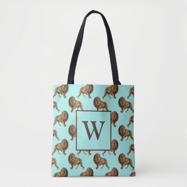 Tote Bag Beaux Lions Monogramme Lions (Devant)