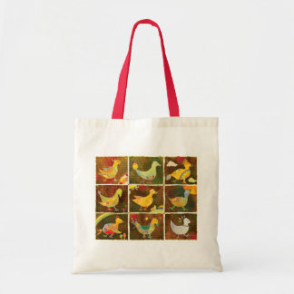 Tote Bag Beaux Oiseaux Rustiques