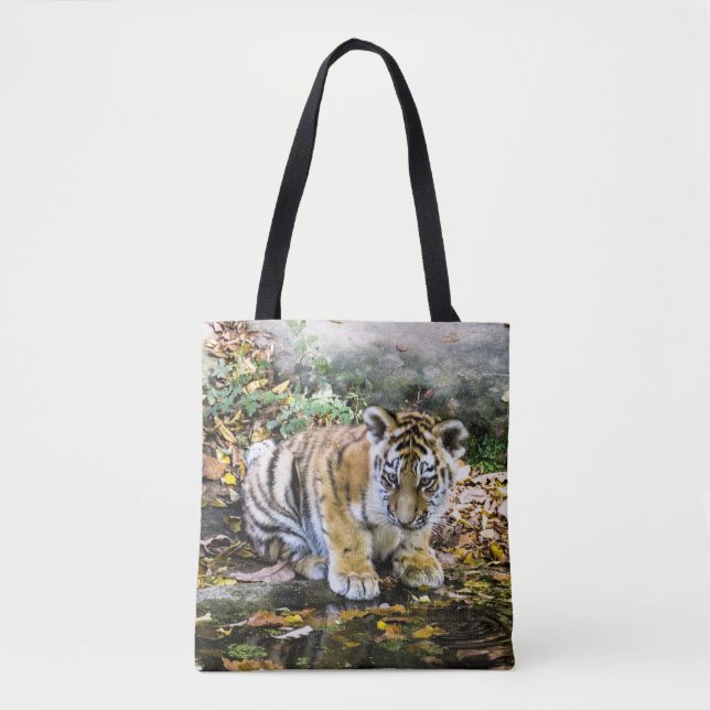 Tote Bag Bébé adorable Tiger Cub (Devant)