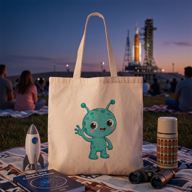 Tote Bag Bébé Alien Créature de l'Espace Mignon (Créateur téléchargé)