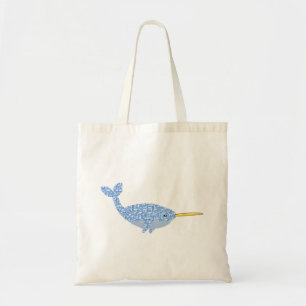 Tote Bag Bébé bleu mignon garçon Narwhal