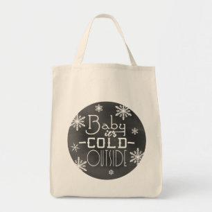 Tote Bag Bébé chic de tableau d'hiver c'est extérieur fr
