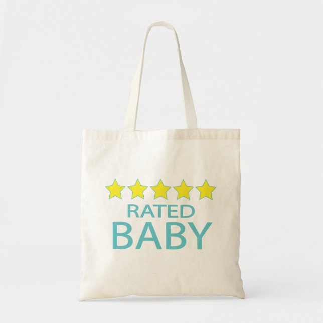 Tote Bag Bébé cinq étoiles (Devant)