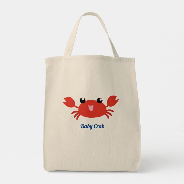 Tote Bag Bébé Crabe Mignon (Dos)