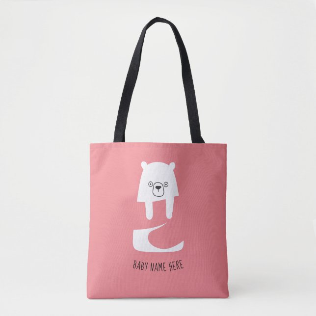 Tote Bag BÉBÉ CUTE | Papa Maman Fille Fils Famille Bébé (Devant)