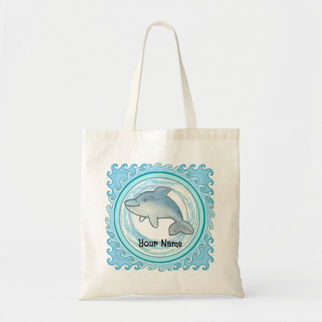 Tote Bag Bébé dauphin (Devant)