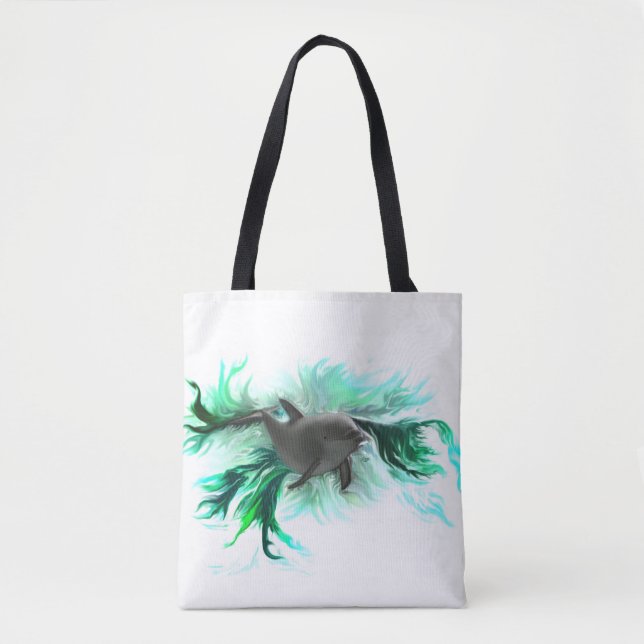 Tote Bag Bébé dauphin (Devant)