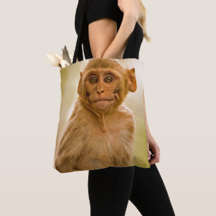 Tote Bag Bébé de Macaque de rhésus (Macaca Mulatta)   dans
