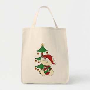 Tote Bag Bébé de Noël mignon avec arbre