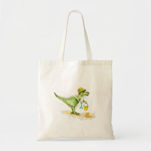 Tote Bag Bébé Dinosaure T-Rex sur la plage