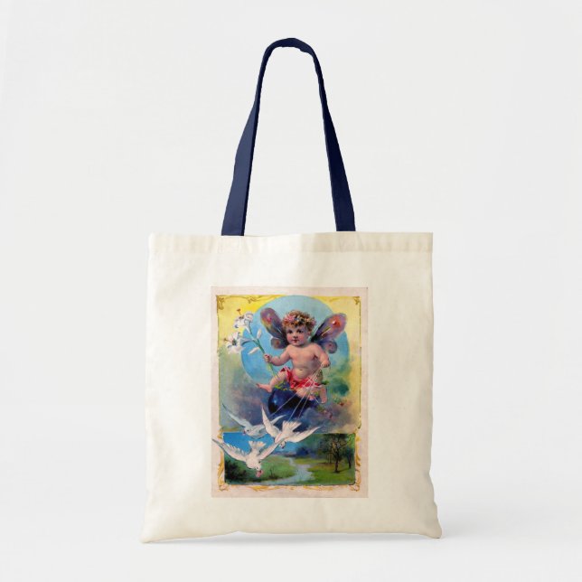 TOTE BAG BÉBÉ FAIRY AVEC DES CHÈNES (Devant)