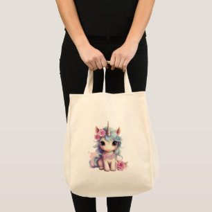 Tote Bag Bébé fée mignon Unicorn Imaginaire mousseux