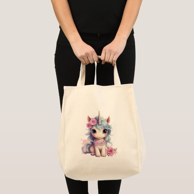 Tote Bag Bébé fée mignon Unicorn Imaginaire mousseux (Devant (produit))