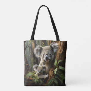 Tote Bag Bébé Koala Ours et maman